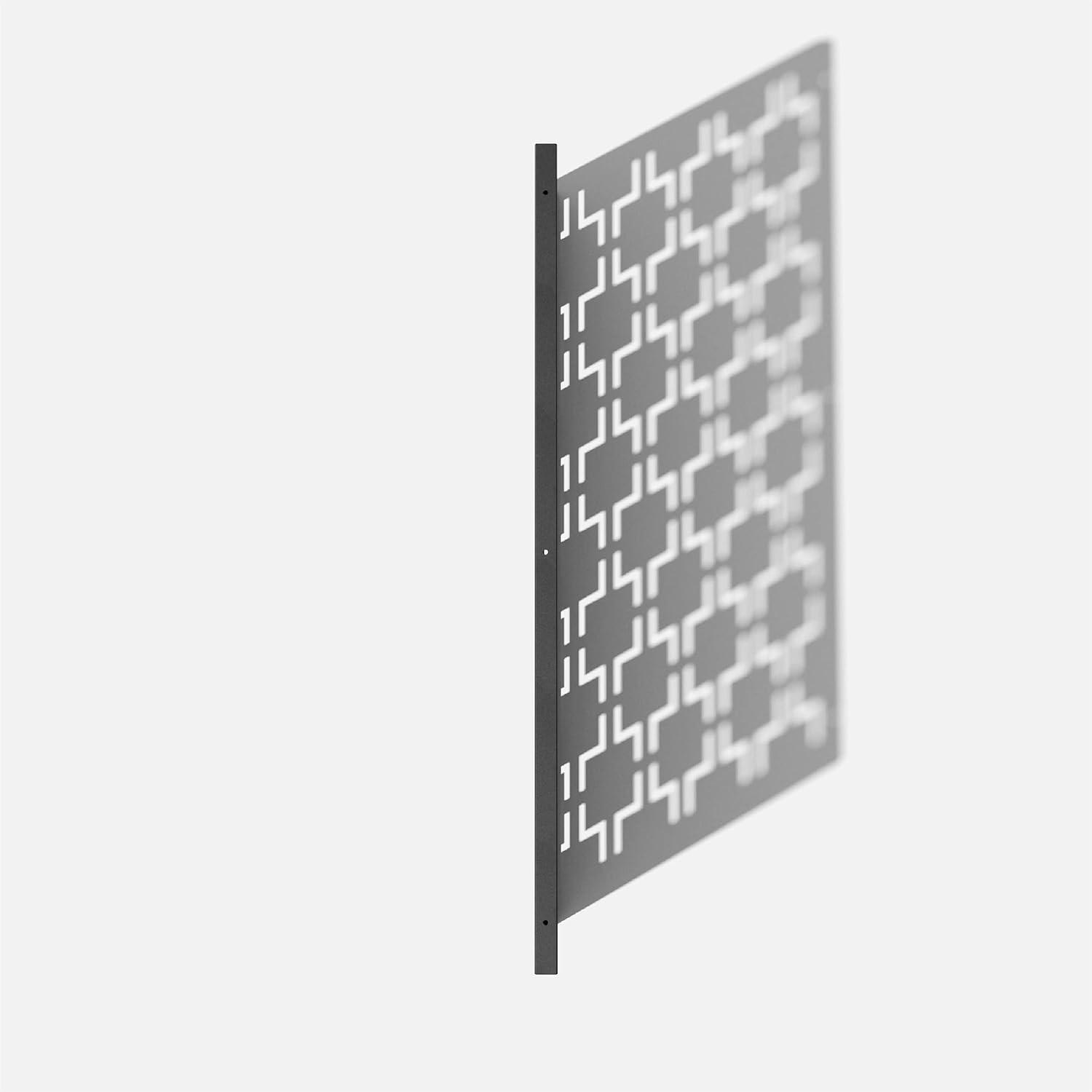 Black Durable Plastic Folding Privacy Screen Panels