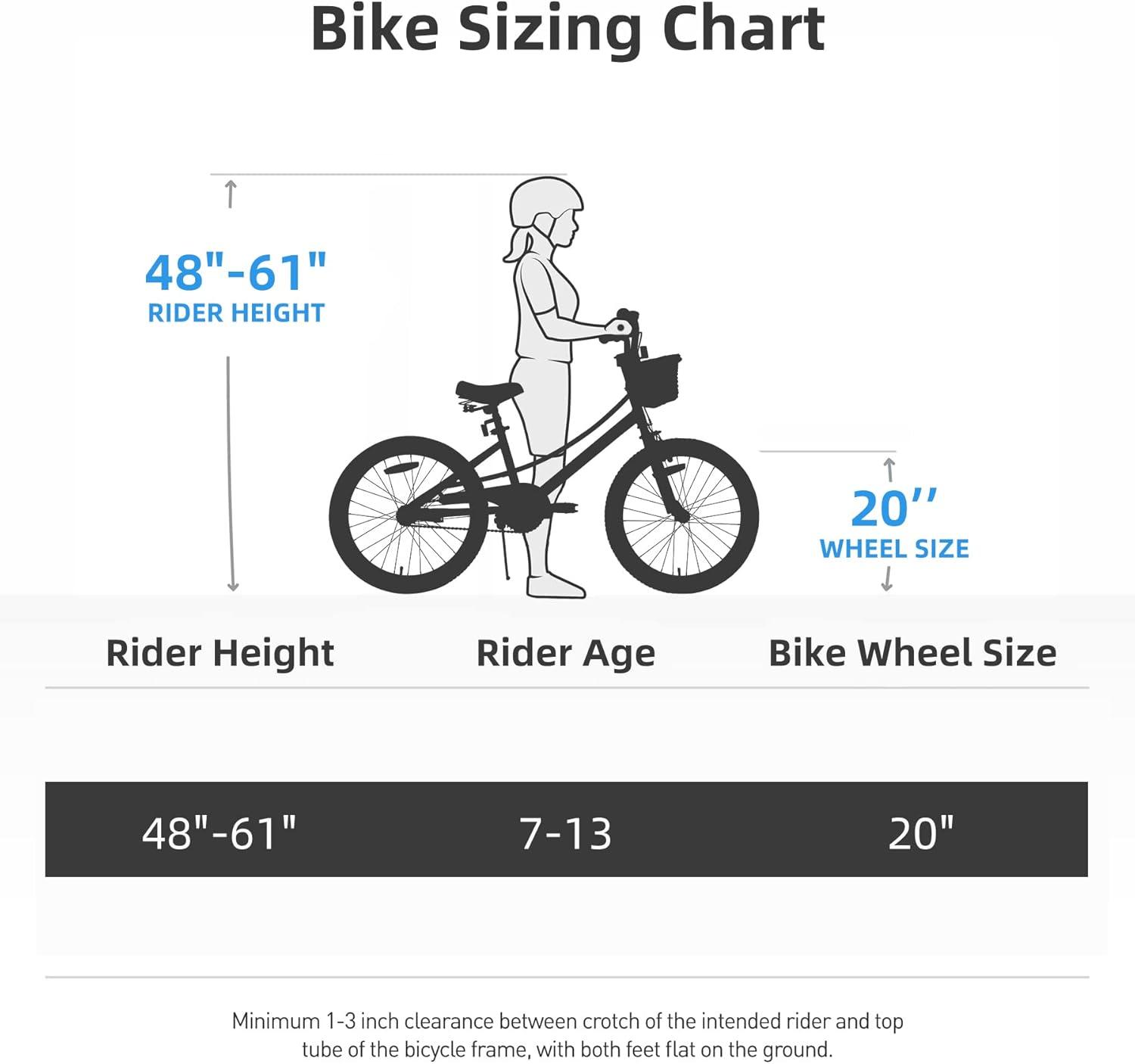 JOYSTAR Girls' 20" Training Wheel Retro Bicycle