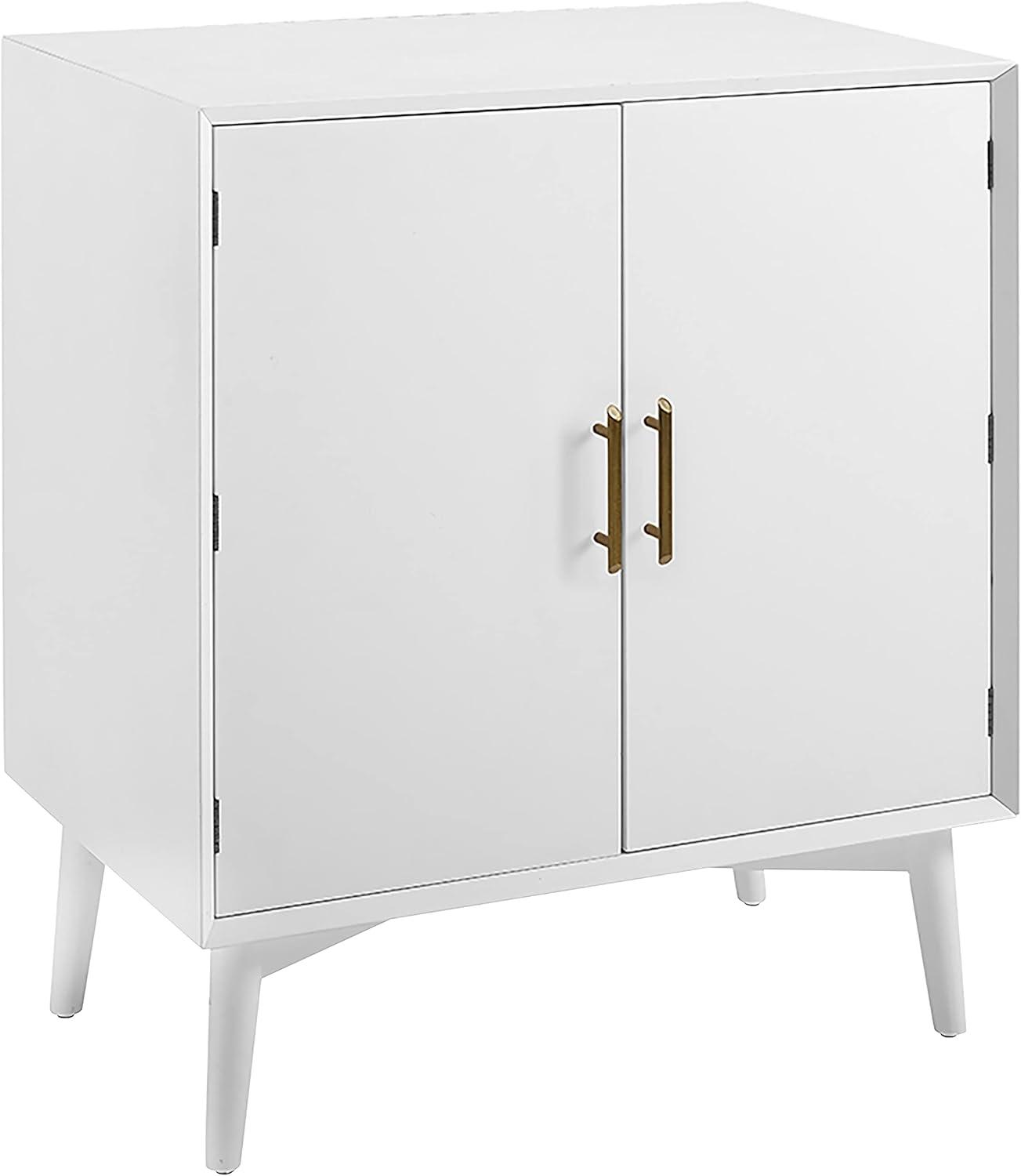 Crosley Landon 2 Door Bar Cabinet in White