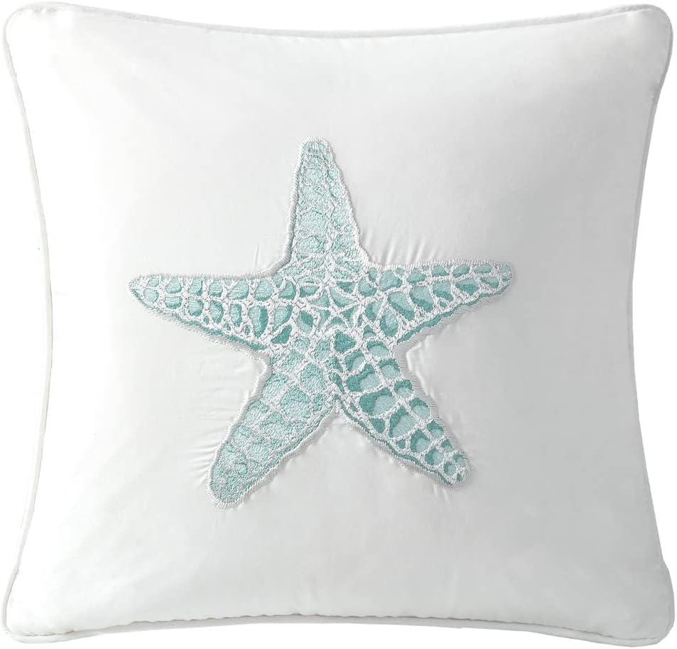 Maya Bay Appliqued Cotton Reversible Pillow Insert