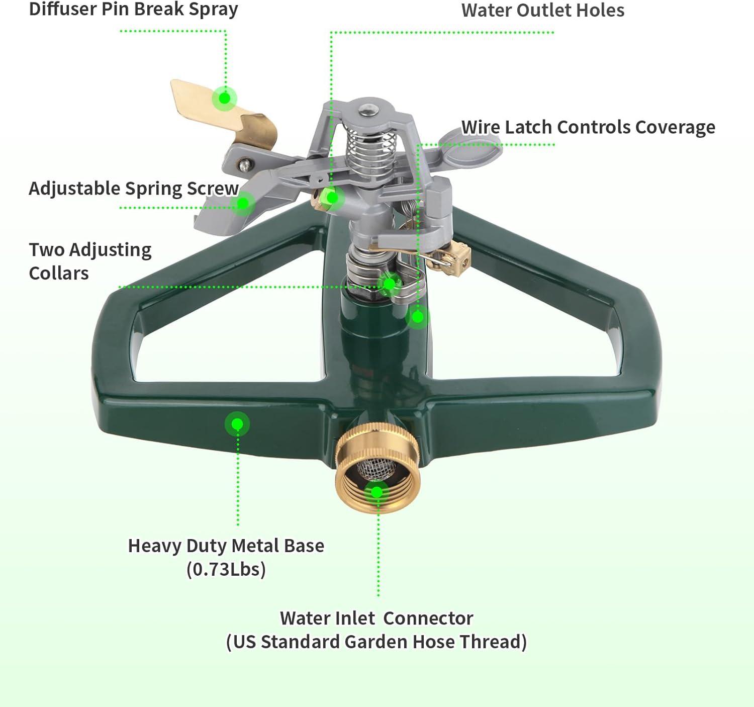 Melnor Heavy Duty Pulsating Metal Sprinkler