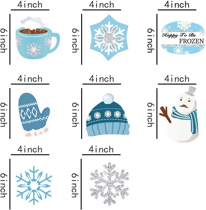 Christmas Snowman,Snowflake,Winter,Snow Frozen Hanging Swirl Decoration for Festival,Party,Together,Celling,Classroom,Home,Office,Bedroom(30Ct)
