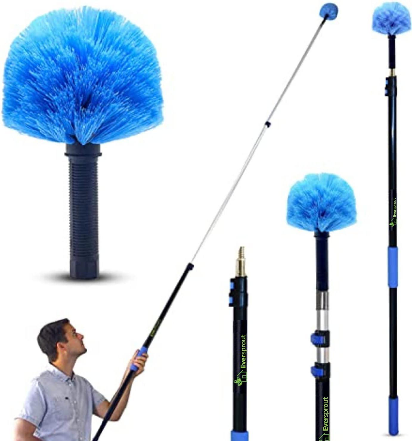 EVERSPROUT 5-to-12 Foot Cobweb Duster and Extension-Pole Combo