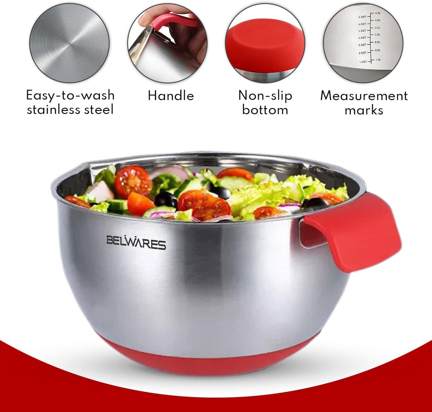 Stainless Steel Nested Mixing Bowl Set