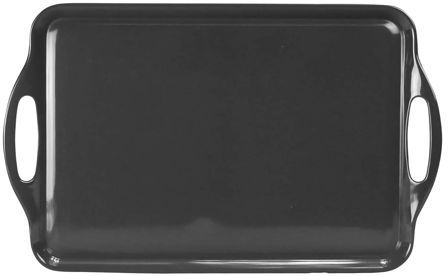 Reston Lloyd Multi-Purpose 18" Rectangle Melamine Plastic Handled Tray