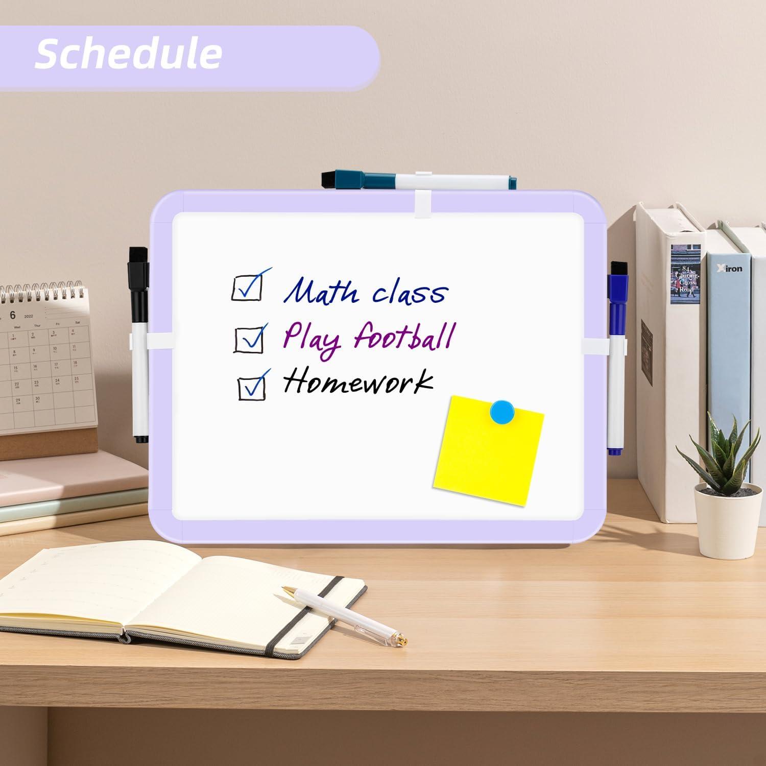 VUSIGN Small Dry Erase Whiteboard, 8.5 x 11 Inches White Board for Kids, Students, Fridge, Locker, Mini Dry Erase Board