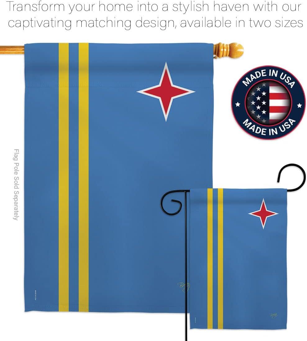 Double Sided Polyester House Flag