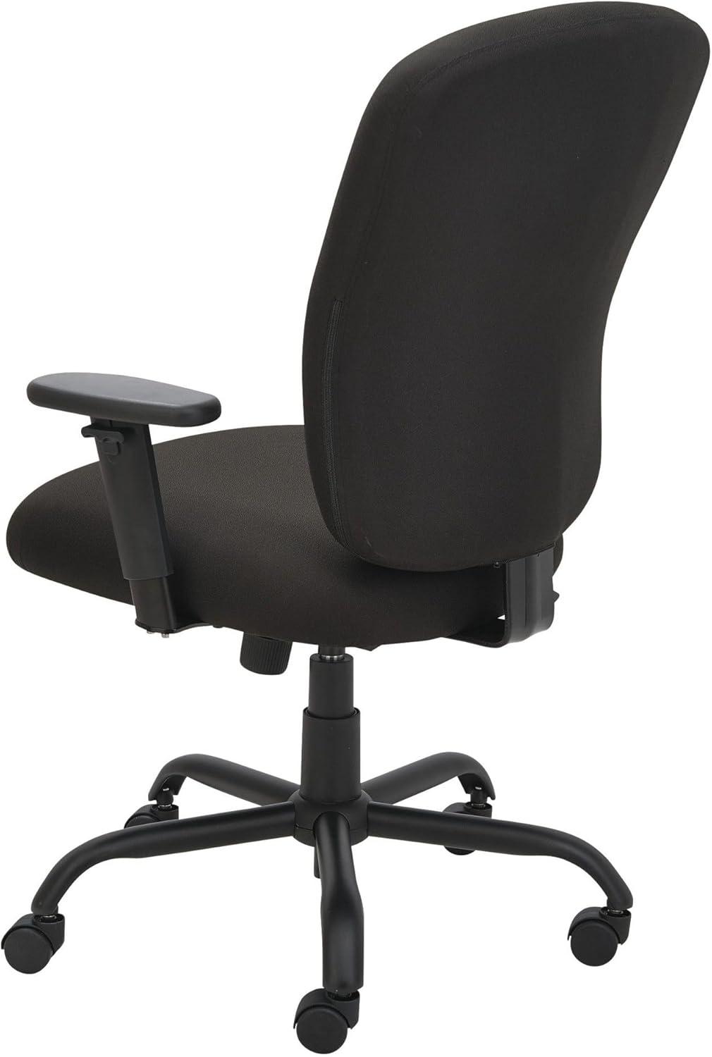 Alera Mota Series Big and Tall Chair, Supports Up to 450 lb, Black