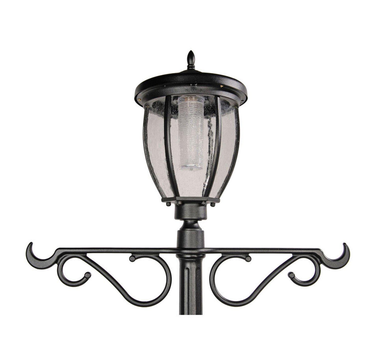 Nature Power (23107) 31 Lumens Terrace Solar Powered Integrated LED Post Lamp and Planter