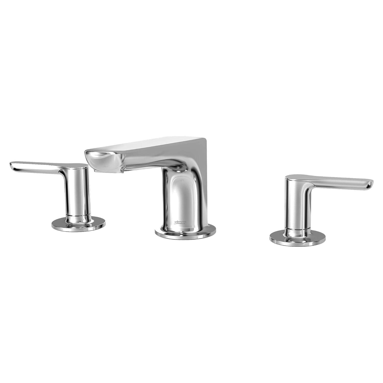 American Standard Studio S 2-Handle Deck-Mount Roman Tub Faucet for Flash Rough-in Valve with Hand Shower in Polished Chrome