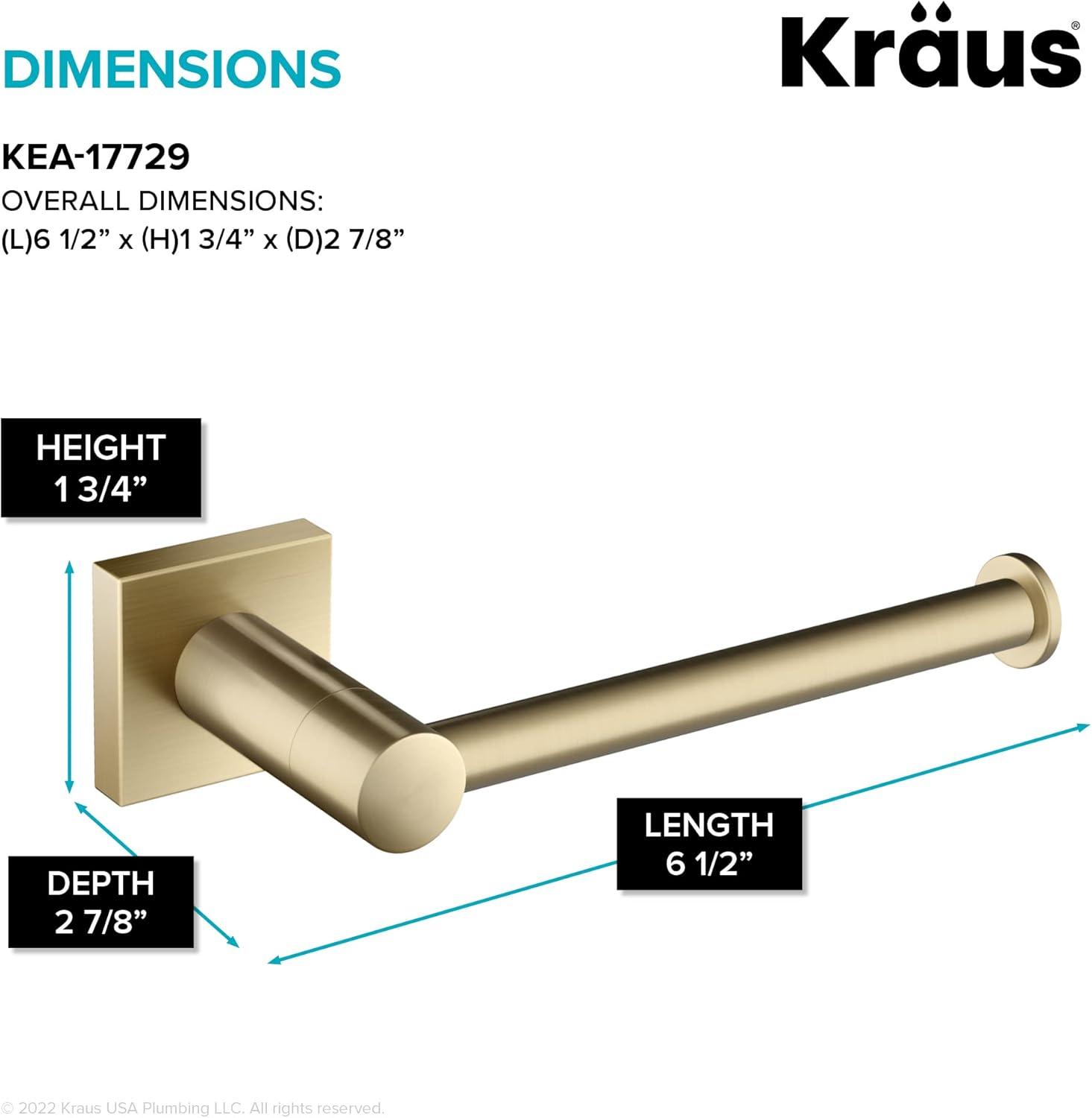 Kraus KEA-17729BG Ventus Bathroom Wall Mount Toilet Paper Holder