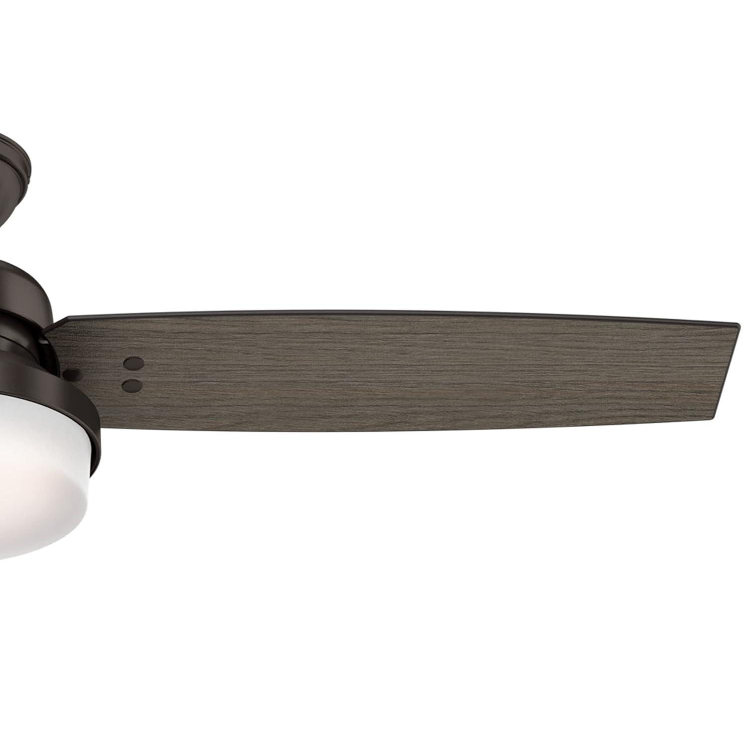 Hunter Fan 52" Sentinel 3 -Blade Standard Ceiling Fan with Remote Control and Light Kit Included