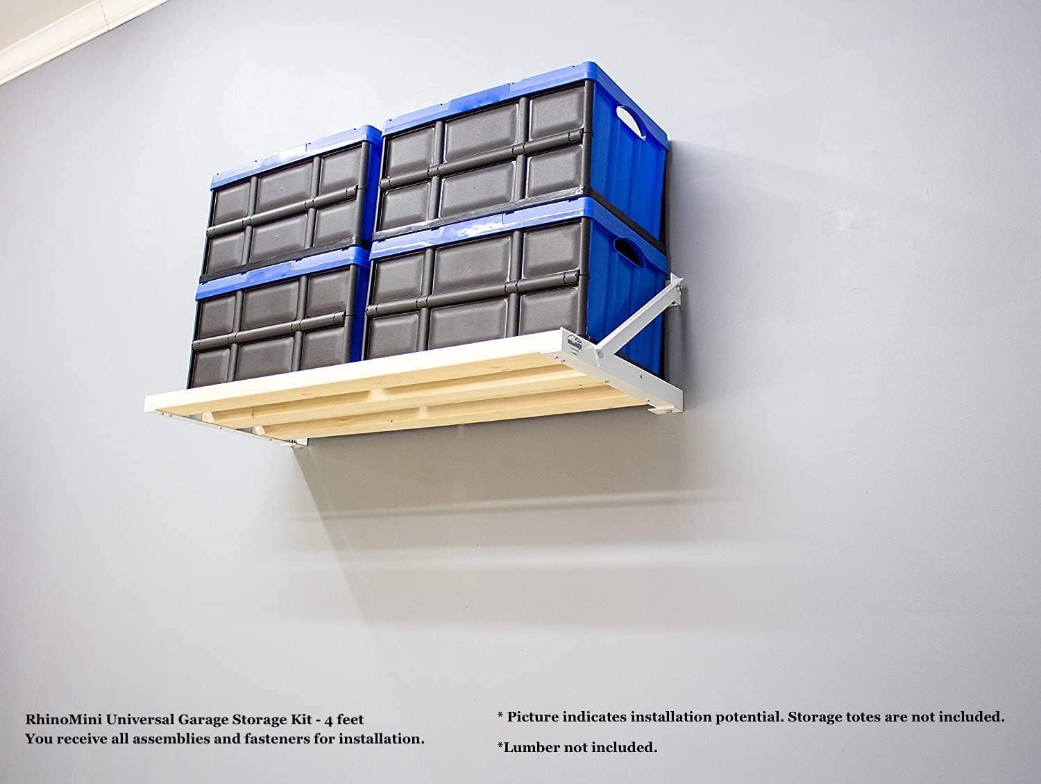 RhinoMini Universal Garage Storage Kit - 12 feet