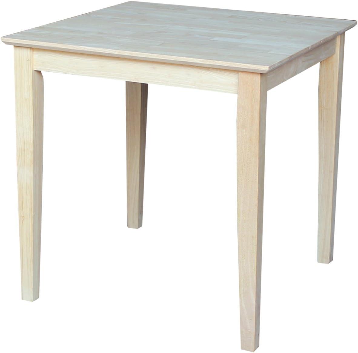 Elegant Solid Wood Extendable Square Dining Table in Natural Finish