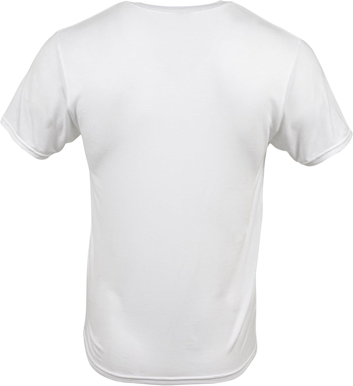 Gildan Men's Short Sleeve V-Neck White T-Shirt, 12-Pack