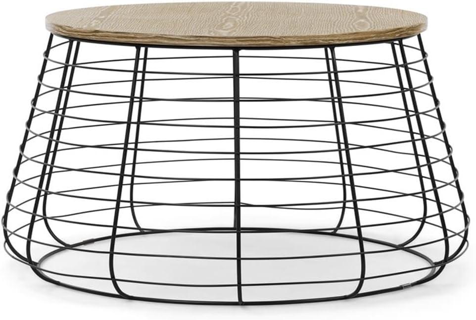 ClickDecor ClickDecor Lydia Matte Black Wireframe Coffee Table