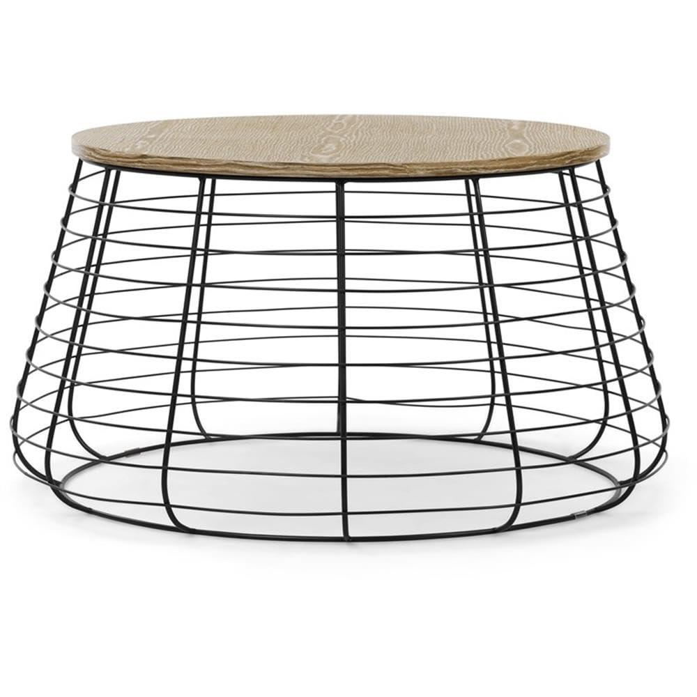ClickDecor ClickDecor Lydia Matte Black Wireframe Coffee Table