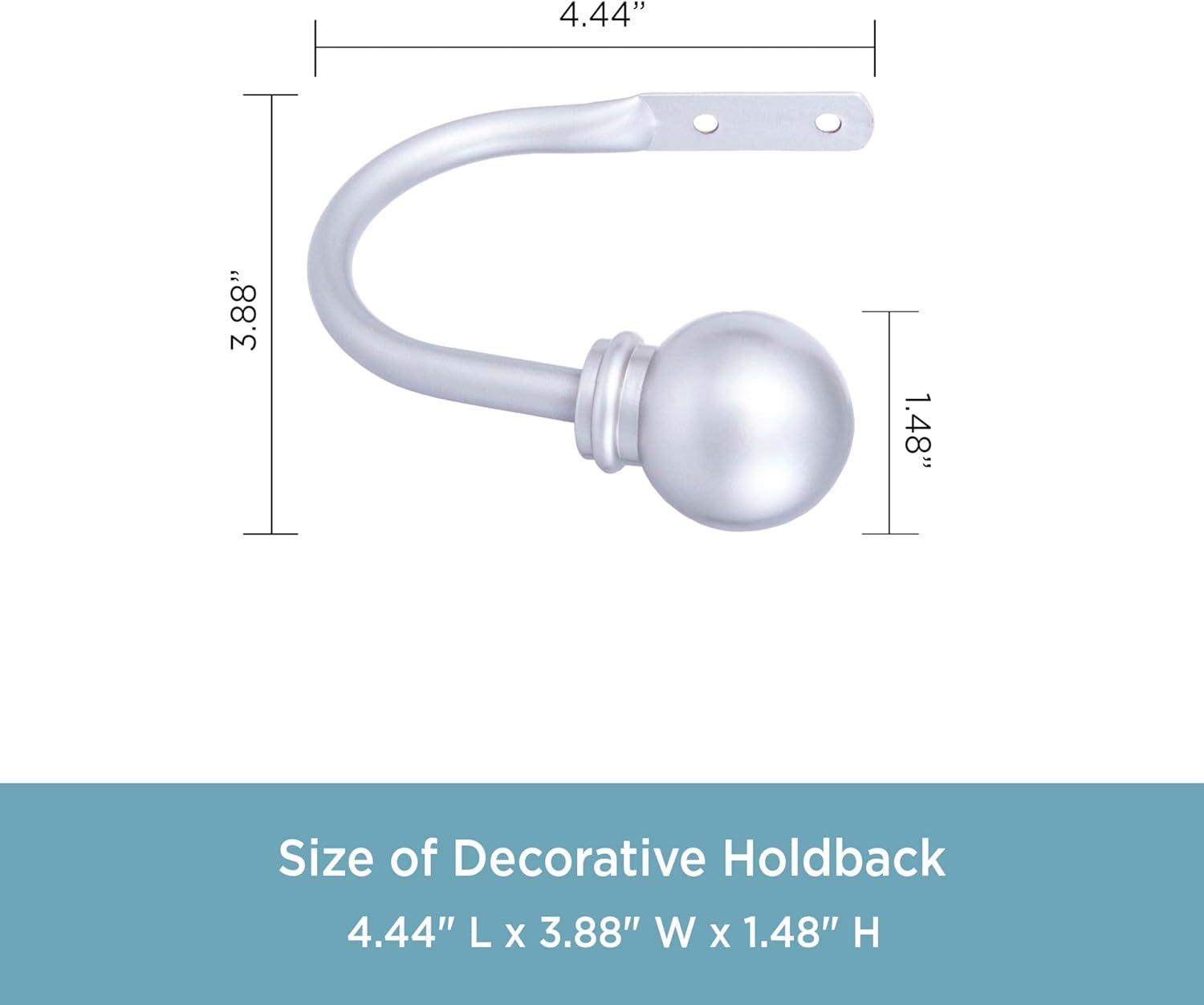 Kenney Kenney Decorative Ball Holdbacks For Curtains And Drapes (Set of 2)