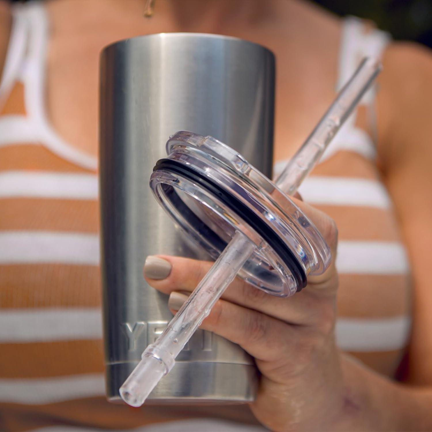 Clear Shatterproof Straw Lid for 20 oz Tumblers