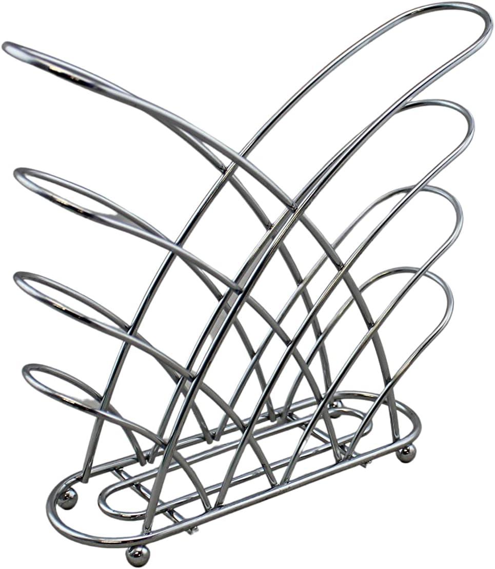 Chrome Criss Cross Metal Napkin Holder with Raised Balls