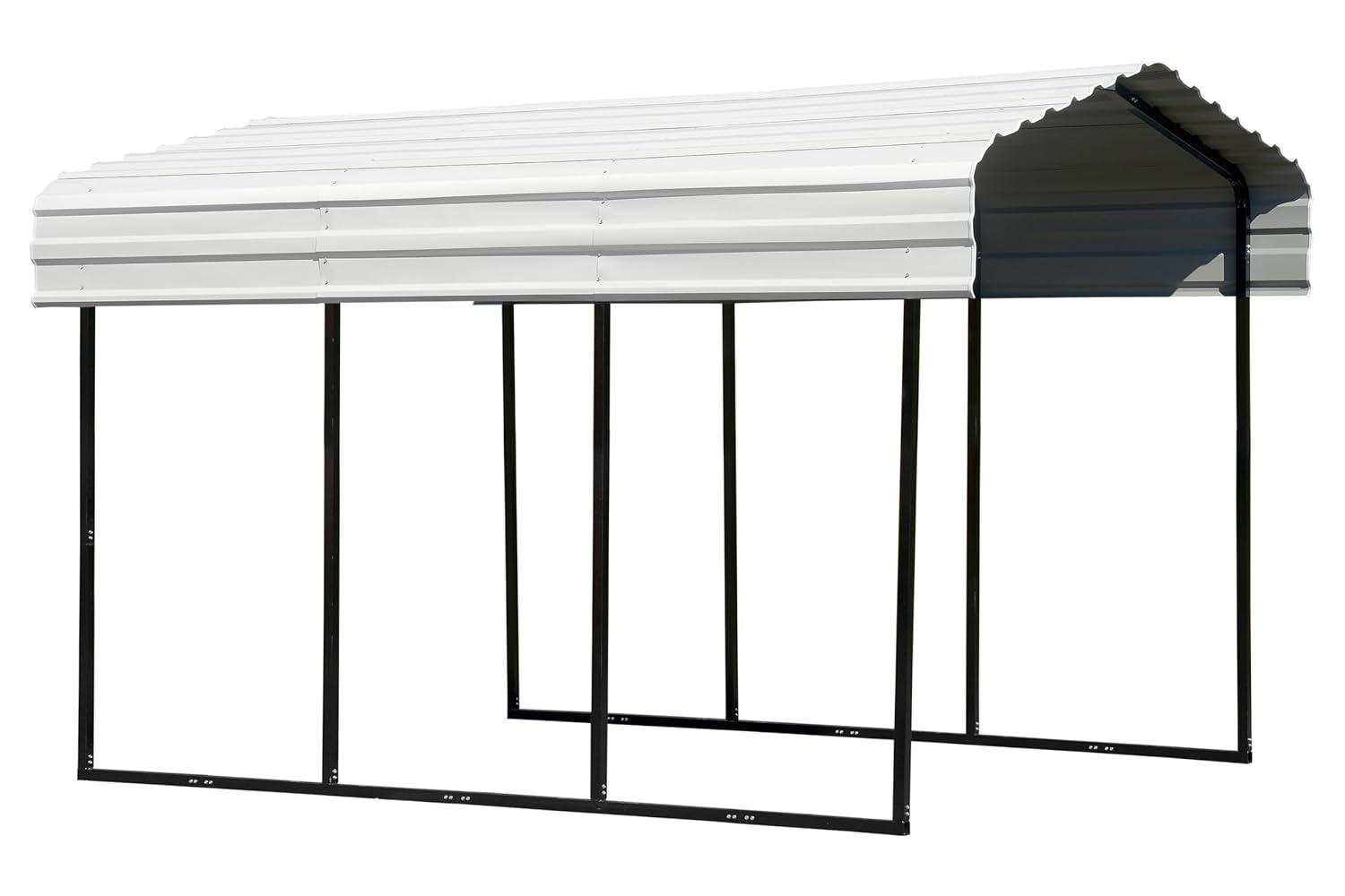 Arrow Arrow Galvanized Steel Carport, 10x15x9
