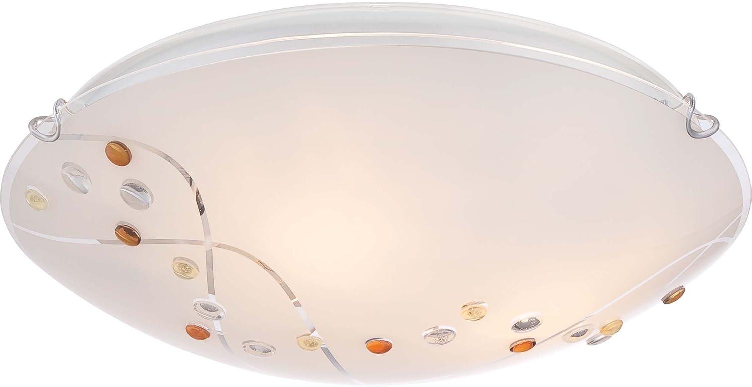 Quoizel Stellar 3-Light Polished Chrome Flush Mount Light