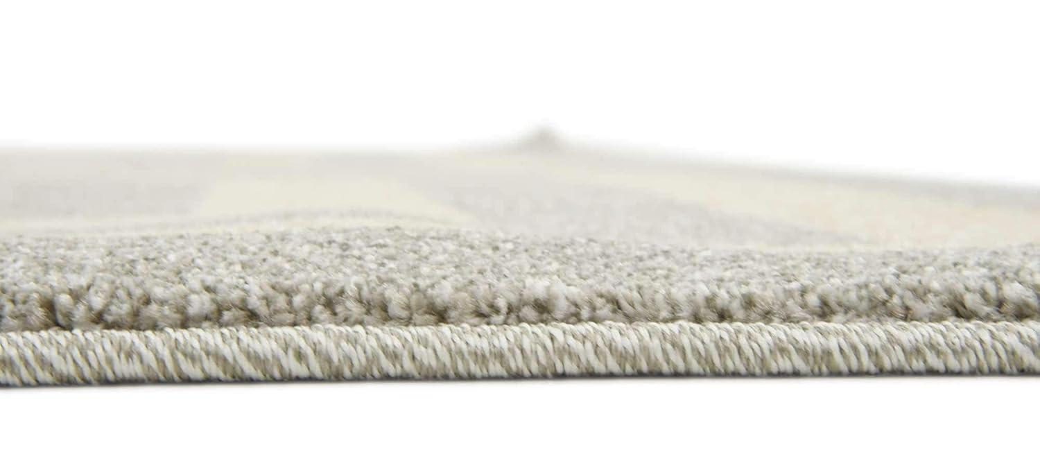 Unique Loom Athens Collection Area Rug - Greek Key (7' 1" x 10' Rectangle Gray/Beige)