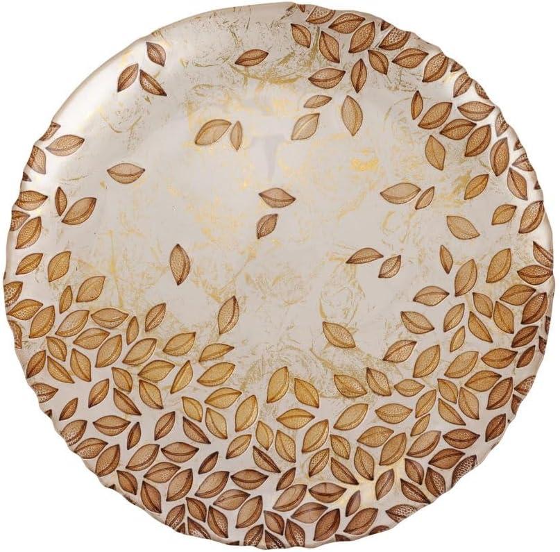 Autunno Glass Round Platter