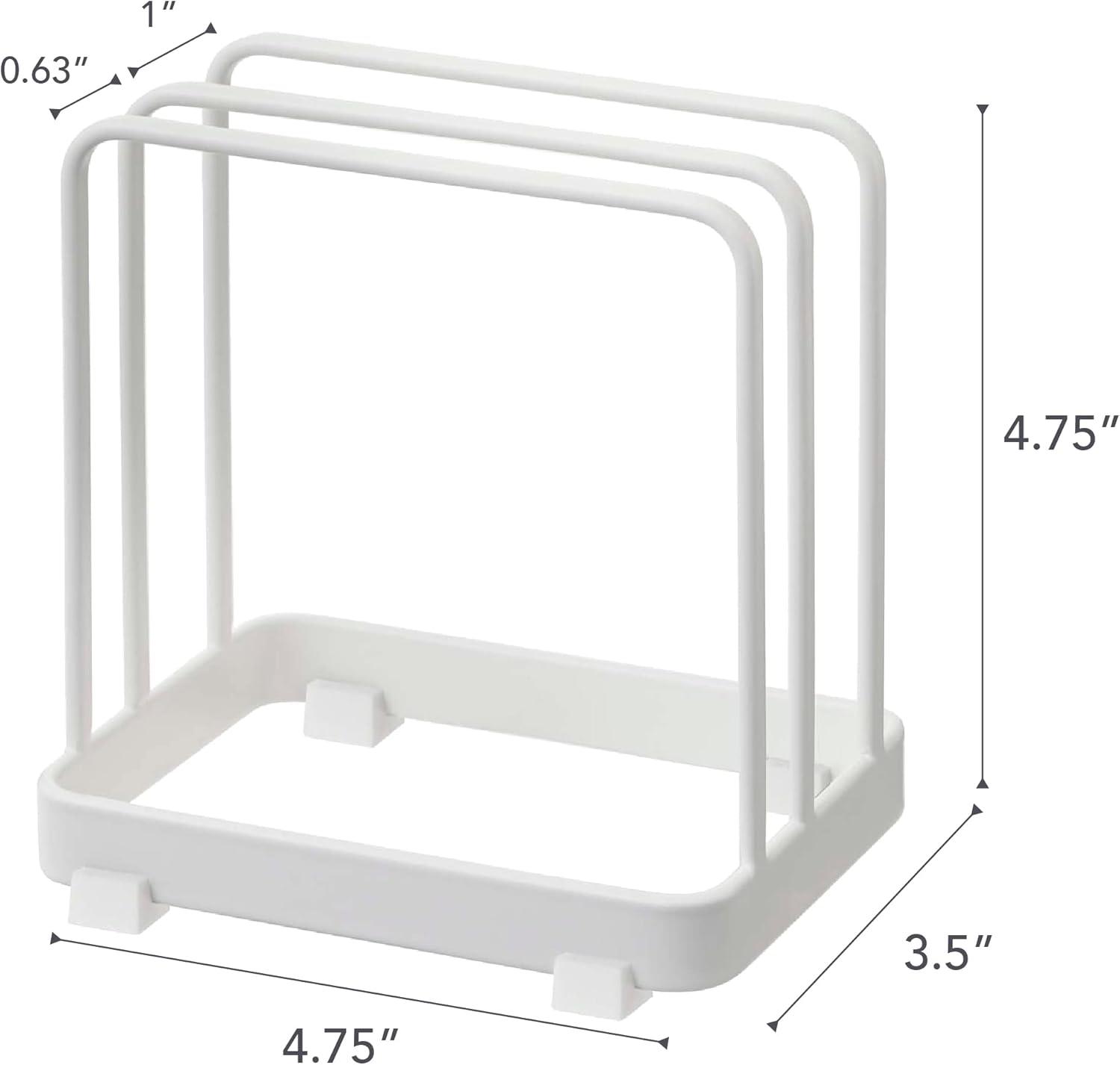 Plate Yamazaki Home Cutting Board Stand, Kitchen Storage Rack Holder Organizer, Steel