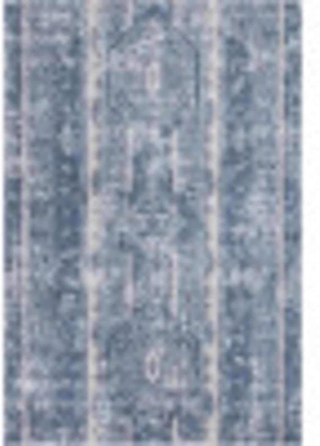 Unique Loom Portland Collection Area Rug - Depoe (6' 1" x 9' Rectangle Blue/Beige)
