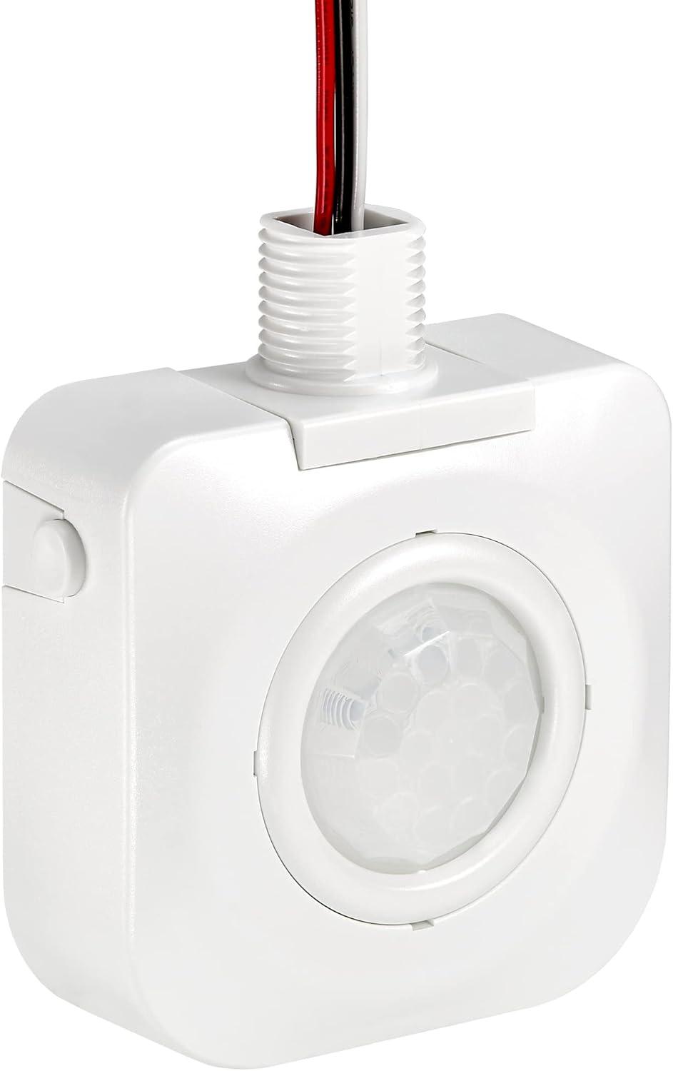 Maxxima High Bay Fixture Mount - 360 Degree PIR Occupancy Sensor, Hard Wired Indoor Motion Sensor, Automatic Commercial or Residential Lighting Solution, Max Height 30 Ft,  120-277V