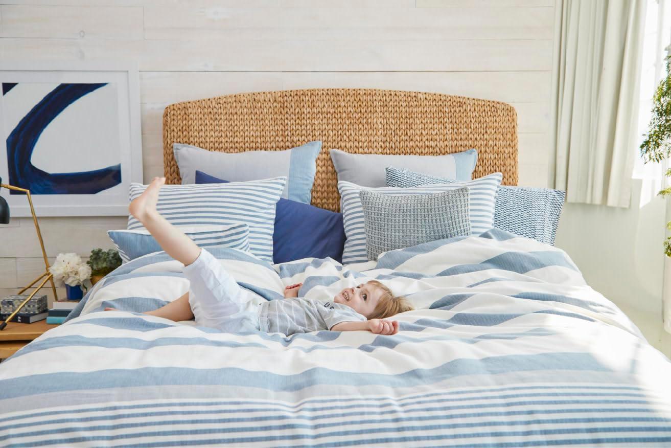 Nautica Nautica Fairwater Cotton Blue Duvet Cover Set