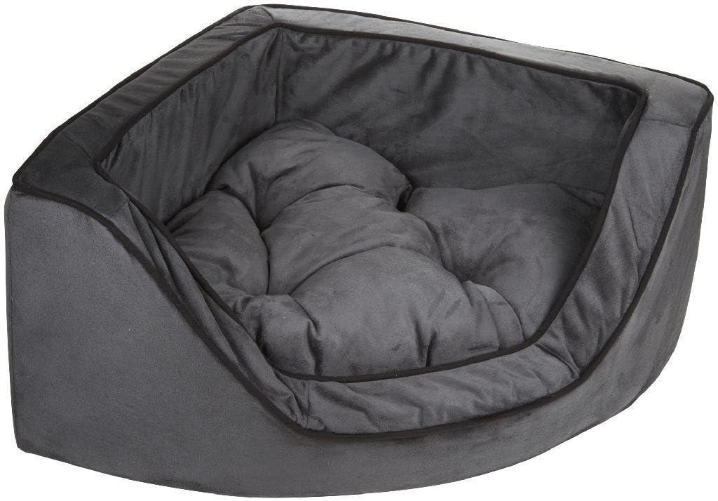 Snoozer Corner Microsuede Bolster Dog Bed