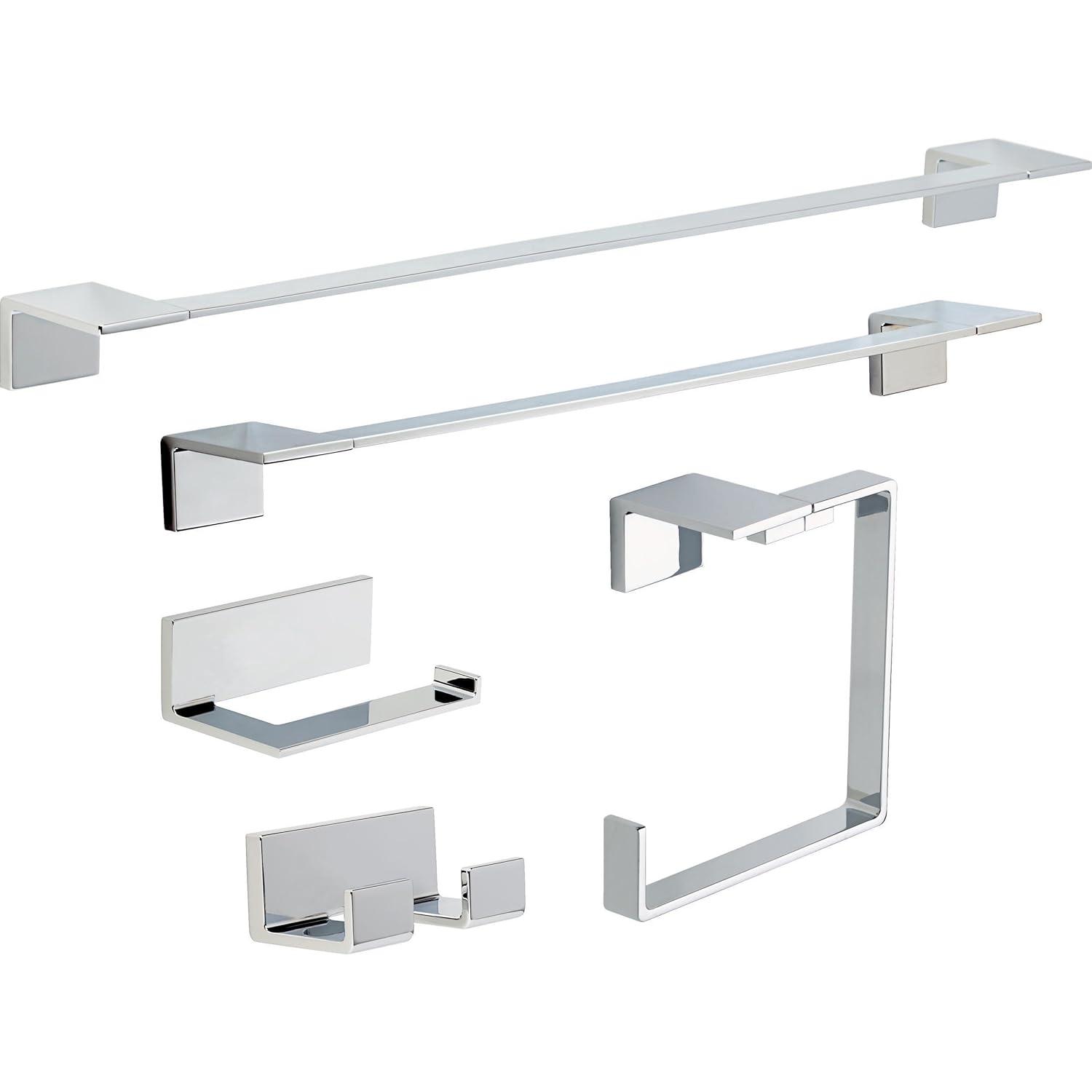 Vero Wall Mount Square Open Towel Ring Bath Hardware Accessory