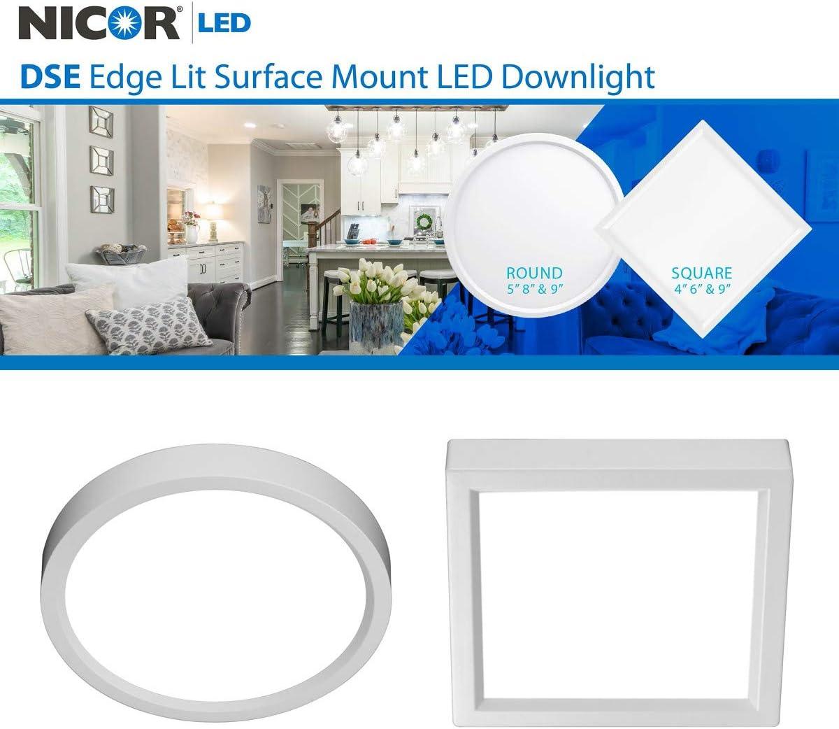 9-Inch White Aluminum Round LED Surface Mount Downlight