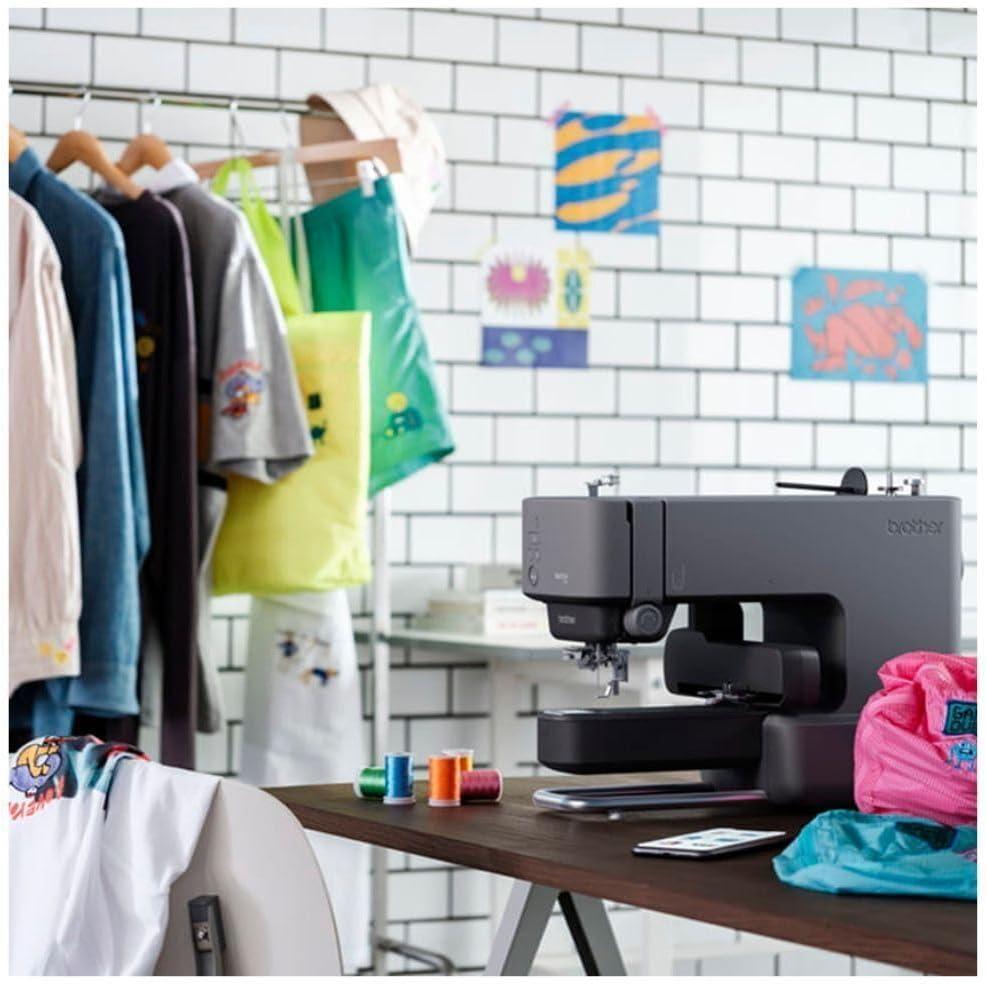 Brother Skitch Single-Needle Embroidery Machine with Colors Thread, and Bobbins