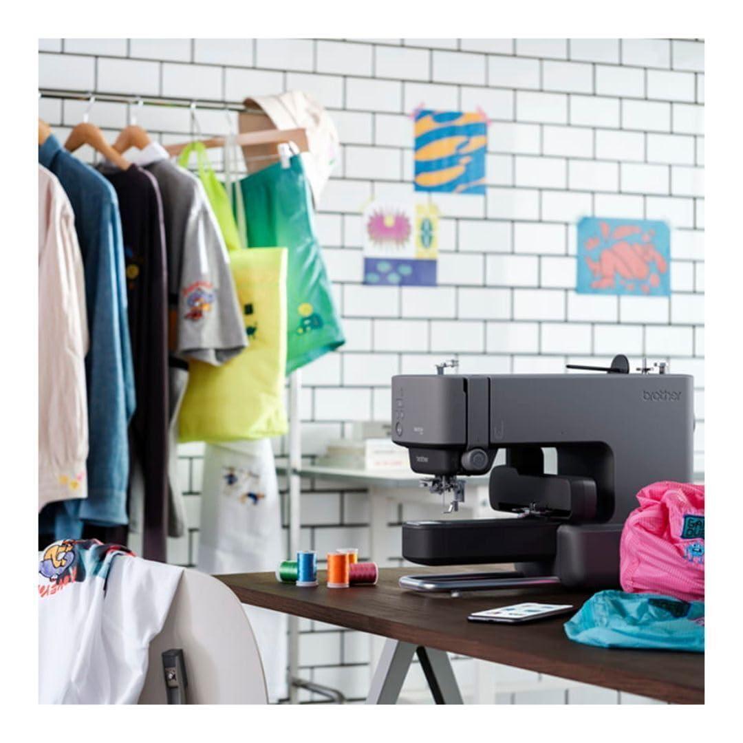 Brother Skitch Single-Needle Embroidery Machine with Colors Thread, and Bobbins