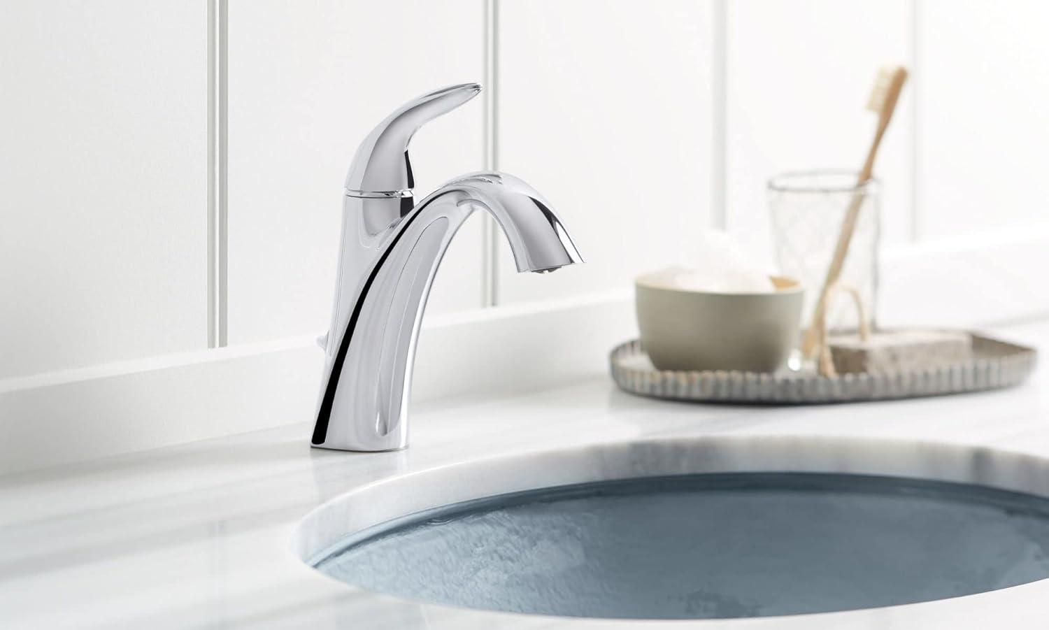 Elegance Polished Chrome Single-Lever Bathroom Faucet