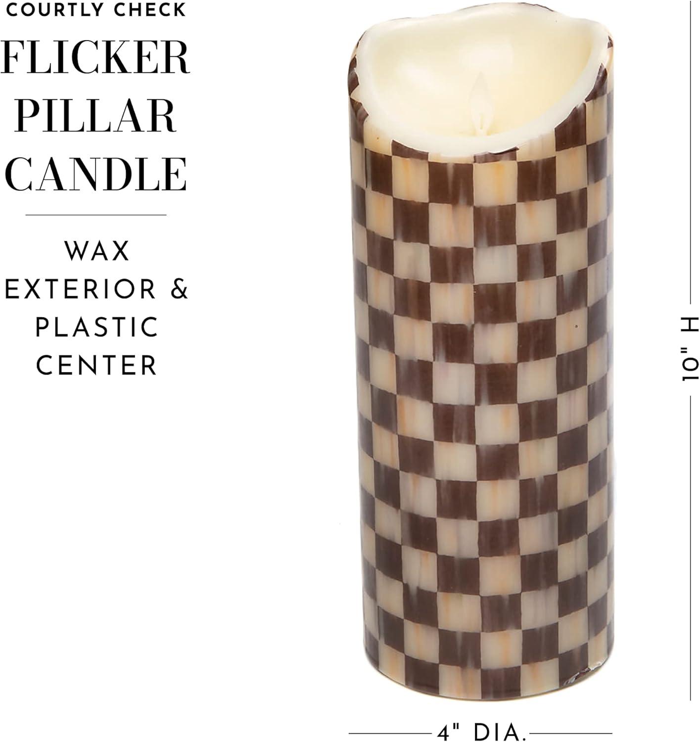 Courtly Check® Flicker 3 AA Pillar Candle