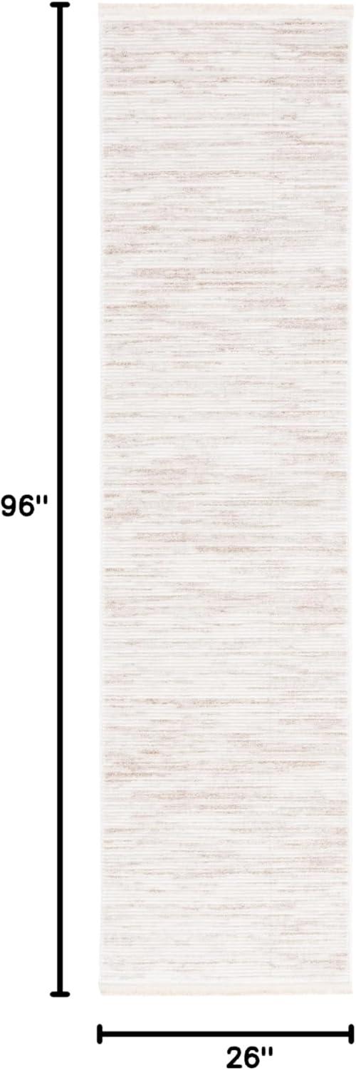 Whisper WHS584 Power Loomed Runner Rug - Ivory/Beige - 2'2"x8' - Safavieh.