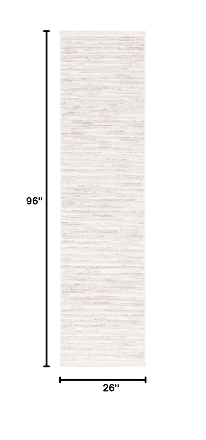 Whisper WHS584 Power Loomed Runner Rug - Ivory/Beige - 2'2"x8' - Safavieh.