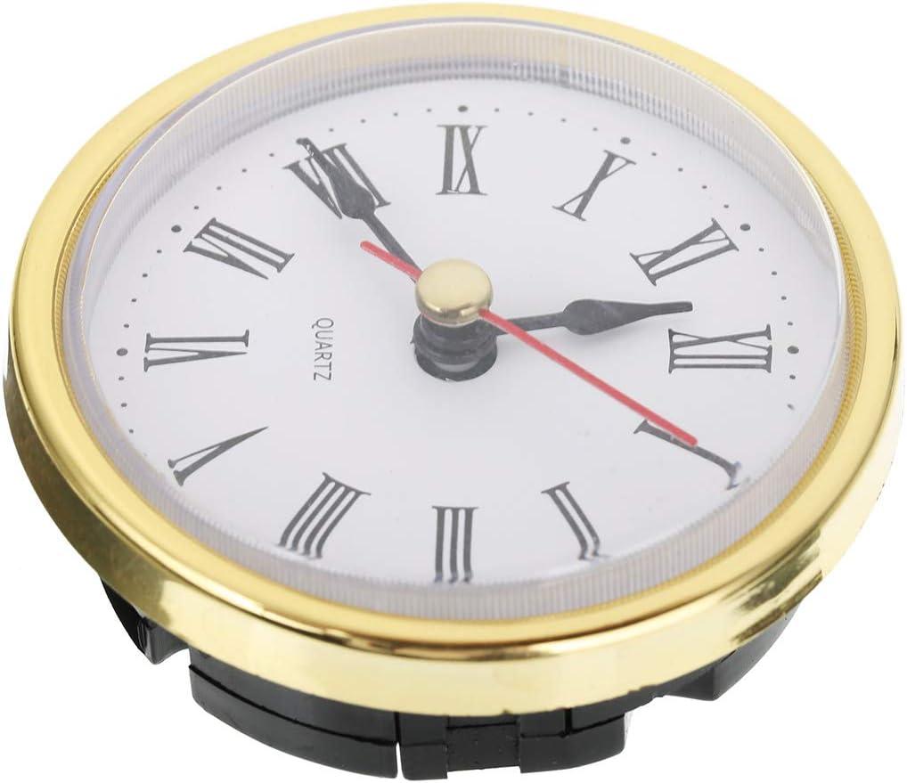 Classic Clock Craft Quartz Movement 2-1/2 (65mm) Round Clocks Head Insert Roman Number