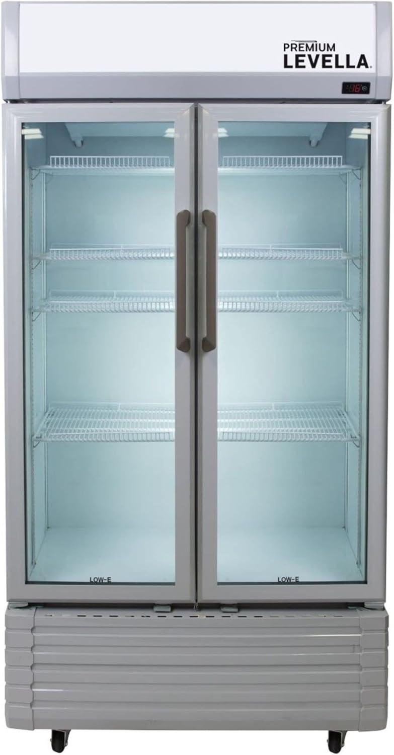 Premium Levella 16 Cubic Feet Merchandising Refrigerator - 34.4''