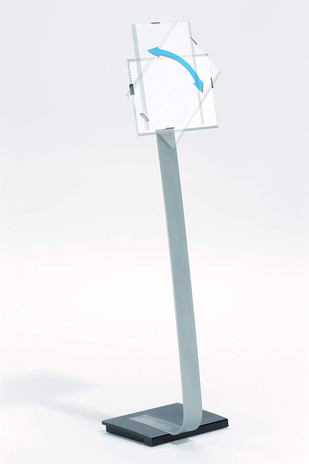 Info Sign Duo Floor Sign Stand For Letter-Size Inserts, 44-1/2" High