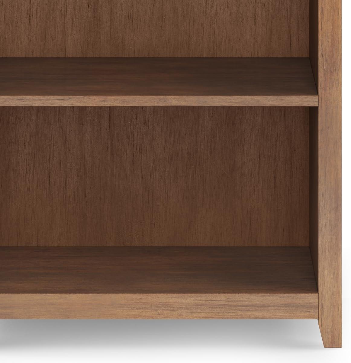 Simpli Home Amherst 30"W Solid Wood 5 Shelf Bookcase with Adjustable Shelves & Reviews | Wayfair