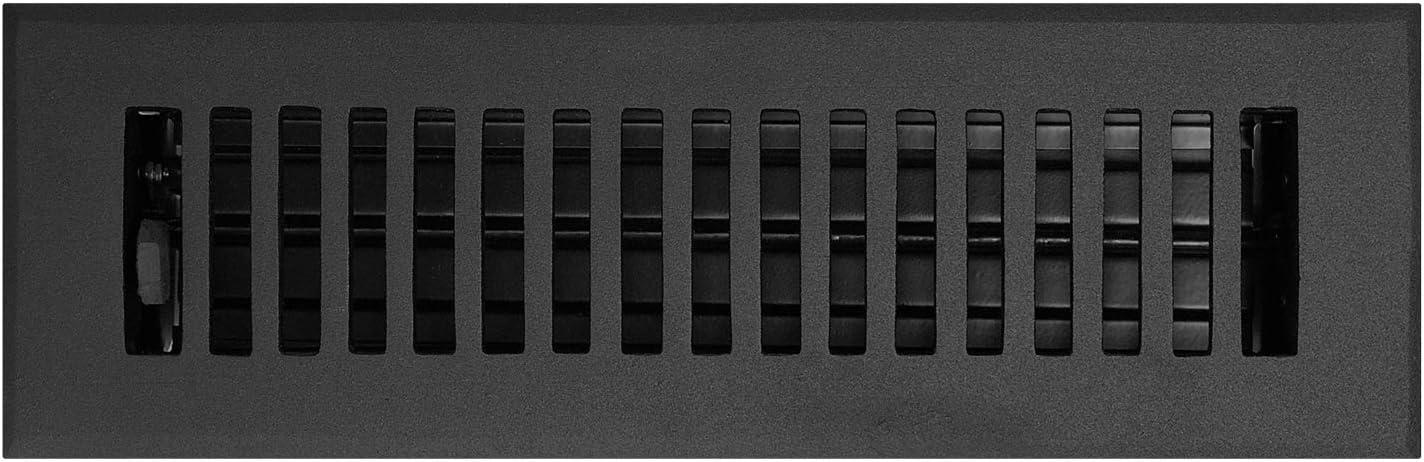 Cast Aluminum Contemporary Vent Covers - Black