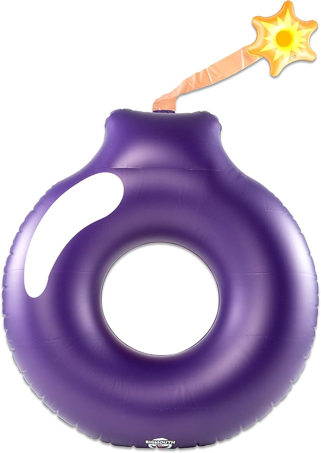 BigMouth Inc. Pool Float, 4' Wide, Inflatable Floatie Tube, Blow Up Swim Ring, Outdoor Summer Pool Party Water Toy