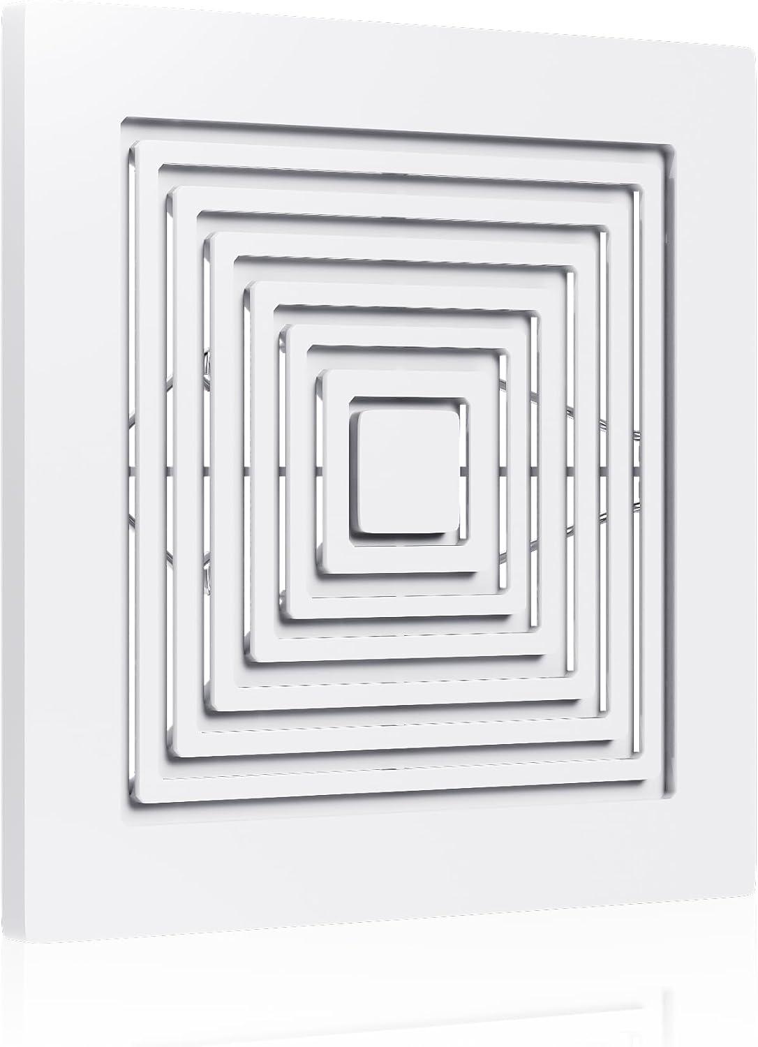 MAYITOP Bathroom Vent Cover BP46 BP90 With Springs Replacement Bathroom Ceiling Fan Grille Cover For Broan Nutone Exhaust Fan Square Ceiling Or Wall-Mount Replaces 663 670 675 688 689 671