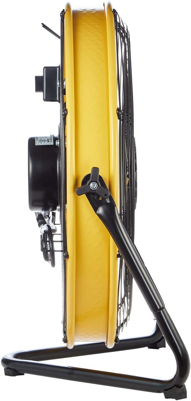 HiCFM 6300 CFM 20 inch Heavy Duty Shroud Fan with IP44 Enclosed Powerful 1/4 Motor, High Velocity Air Circulator for Workshop, Garage, Commercial or Industrial rooms - UL Safety Listed