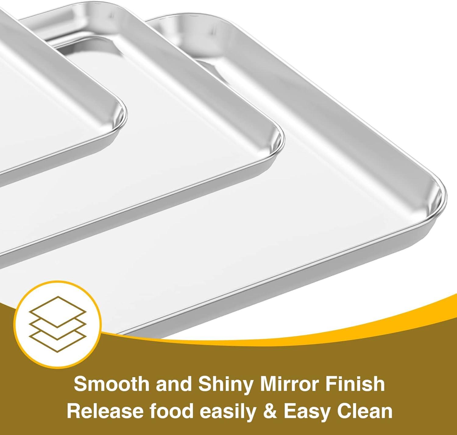 Stainless Steel Non-Stick Baking Sheet and Rack Set